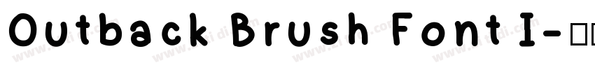 Outback Brush Font I字体转换